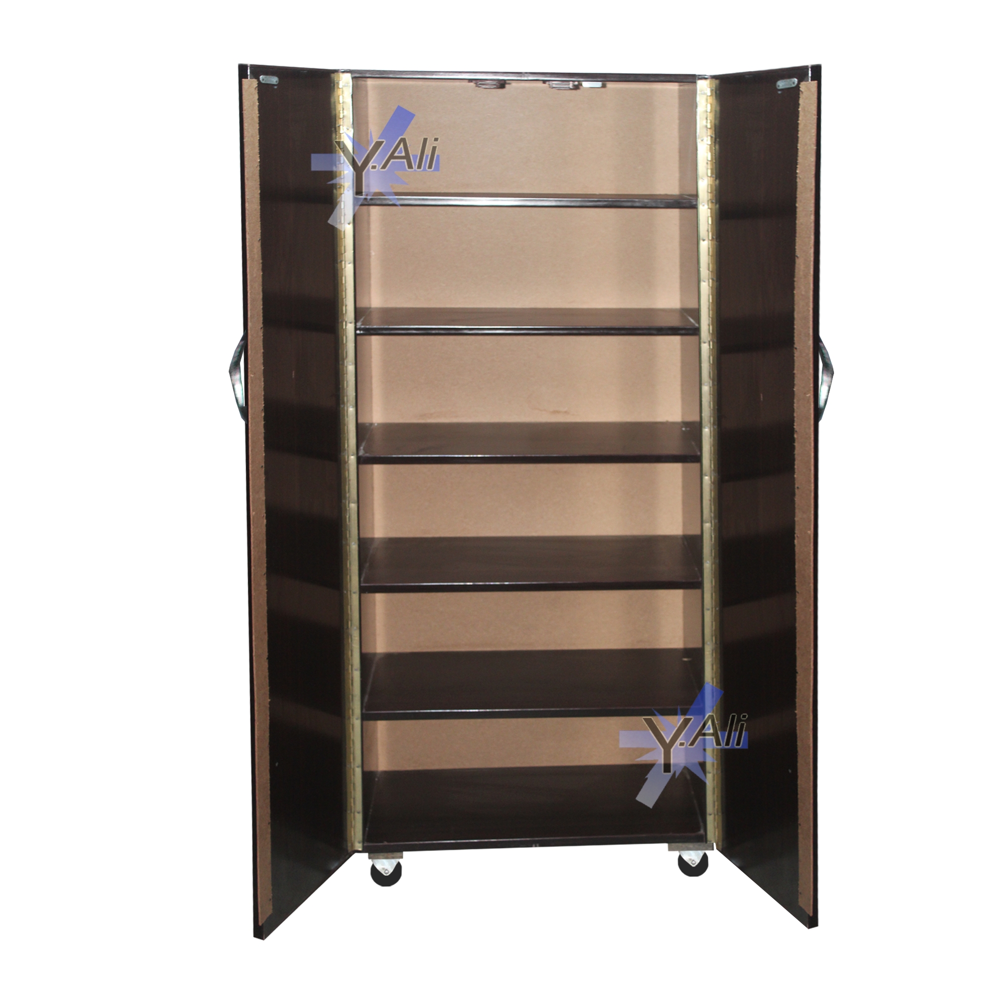 5x2 Feet six Shelf Wooden sheet Cupboard -Brown. 