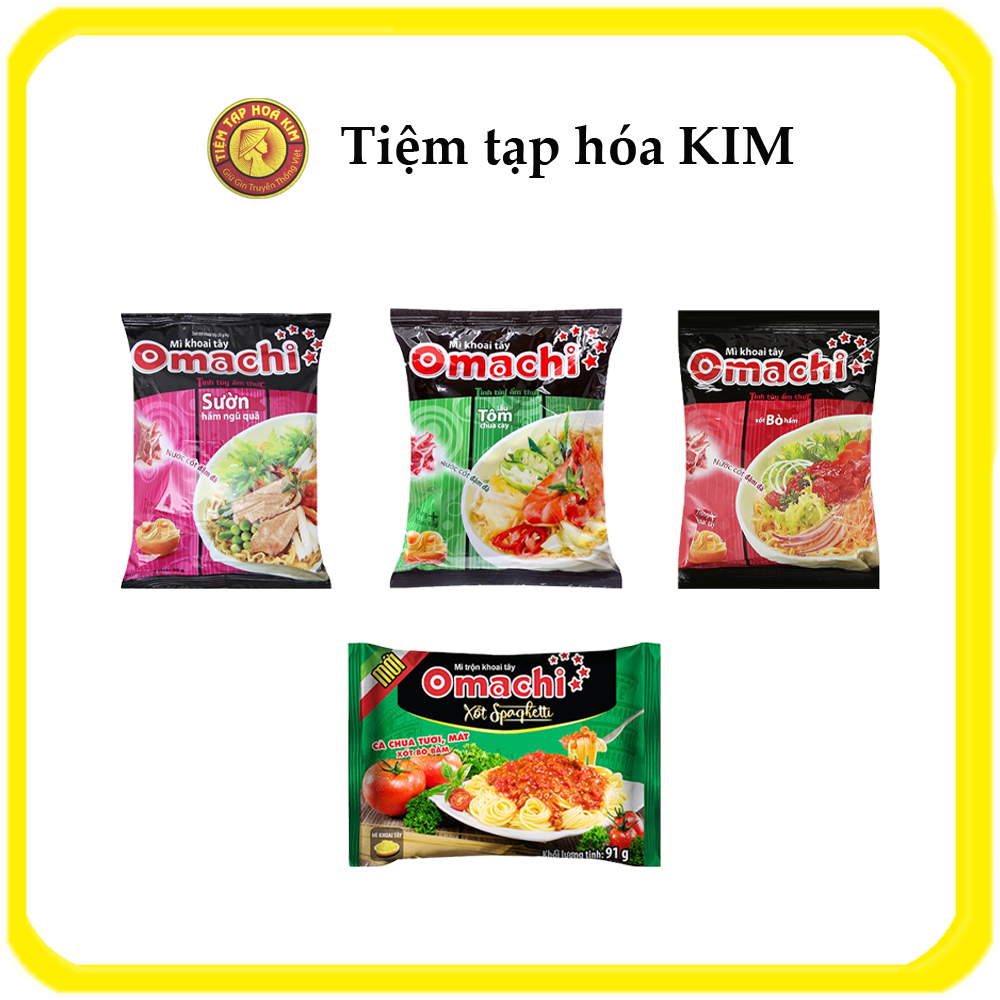 Mì ăn liền Omachi gói 80g (đủ vị)