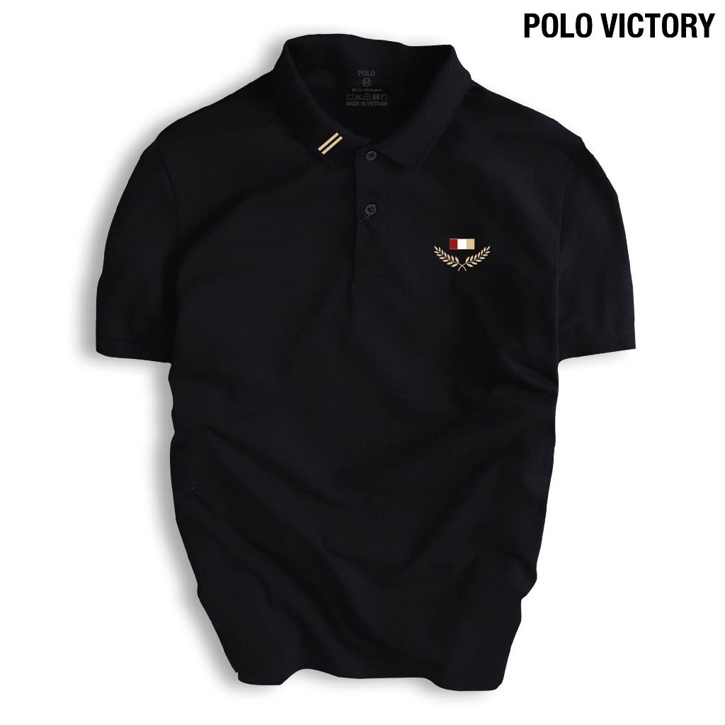 Áo thun POLO VICTORY nam cổ bẻ BASIC CVC co dãn 4 chiều form gerular fit