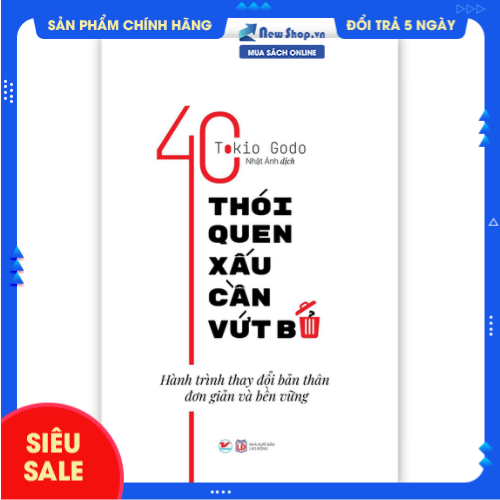 Sách - 40 thói quen xấu cần vứt bỏ - newshop