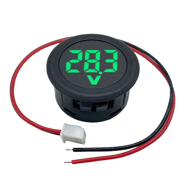 Dc 4-100v Car Voltage Current Meter Led Digital Display Volt Tester Voltage Meter Two-Wire Multimeter Panel. 