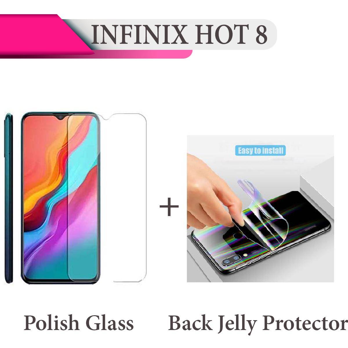 Infinix%20Hot%208%20Protective%20Combo%20Deal:%20Tempered%20Glass%20Screen%20Protector,%20Back%20Clear%20Jelly%20Protector%20-%20Image%202