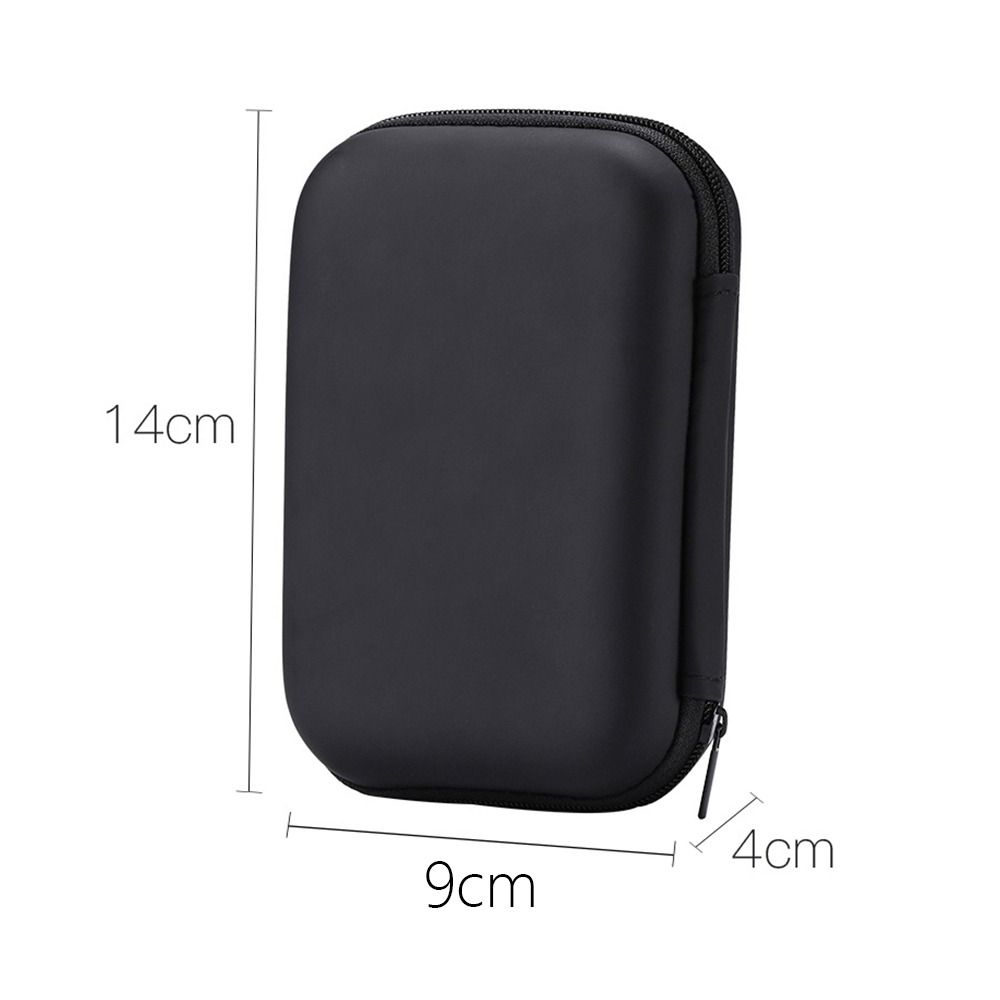 AIMEE Portable Cable Organizer Pouch Case Carry Headphone Headset Accessories Storage Box 2.5" External HDD SSD Box Earphone Bag Hard Drive Disk Case