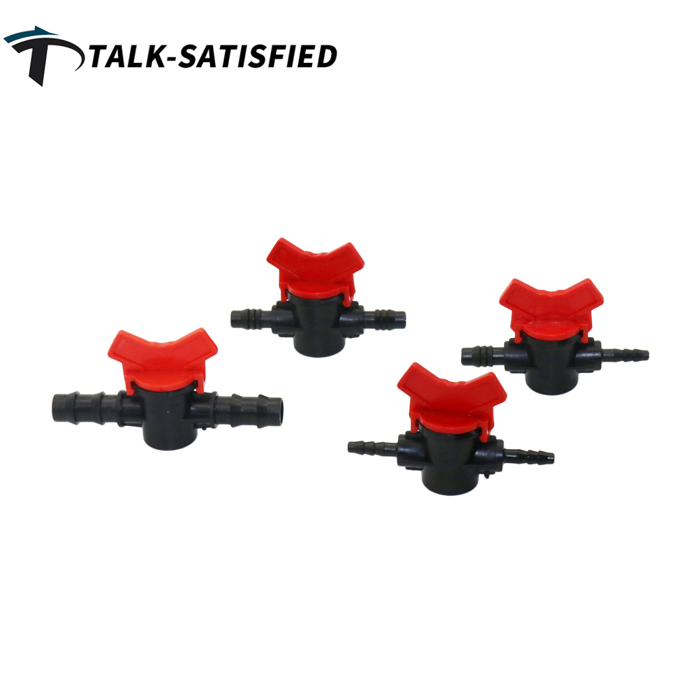 3Pcs Garden Coupling Valve Connector Switch For Inner Diameter 8mm to 4mm Pipe Plastic Coupling Pipe Irrigation Hose Switch Valve Switches Garden Watering Supplies Inner Diameter 8mm to 4mm Pipe