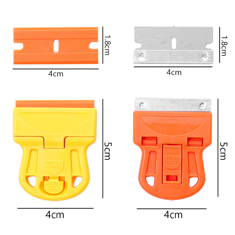 1/2Pcs Multifunction Scraper with Blade Glue Removal Cleaning Shovel Window Tile Scraper Cleaner Tool