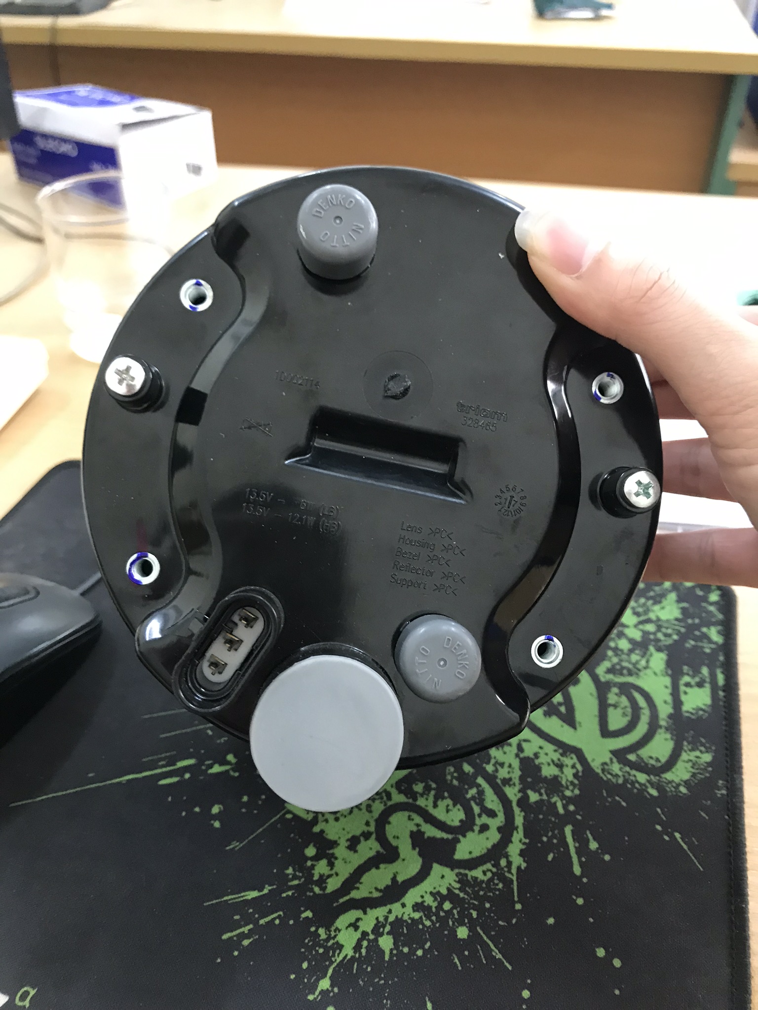 Pha led 2 tầng cho vespa Lx