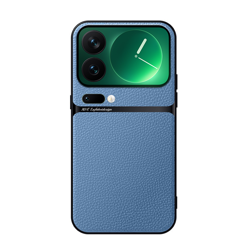 Phone case Xiaomi 17Pro Soft Silicone Litchi Pattern Matte Ultra Thin Magnetic Leather Shockproof Back cover Xiaomi 17 Pro Max case.