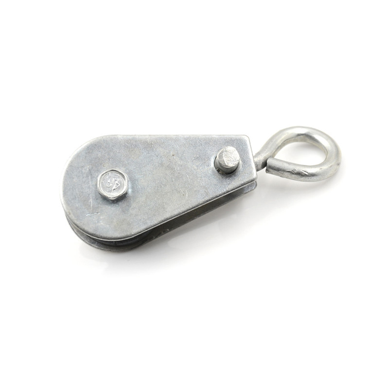 Metal Single Wheel Swivel Lifting Rope Pulley Roller Block Sheave Eye 0 ...
