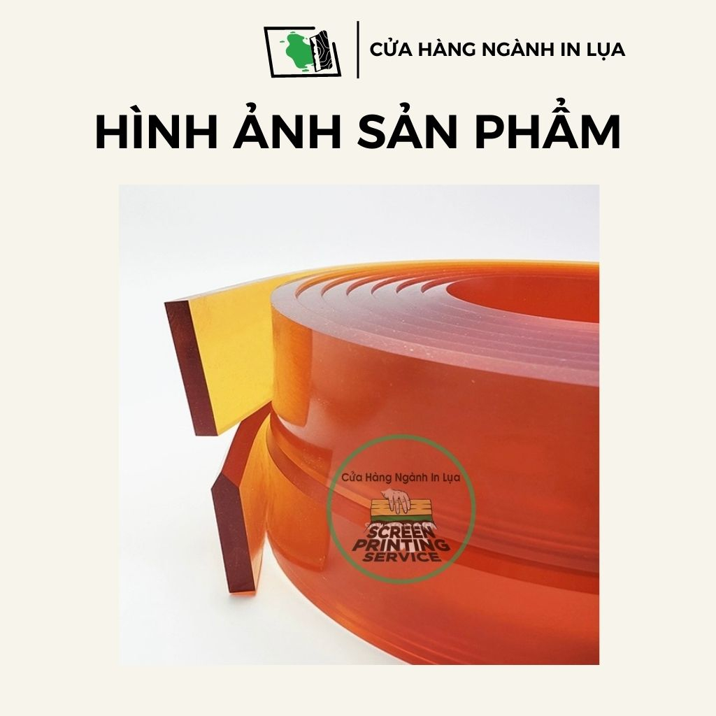 Lưỡi dao gạt mực in lụa 7mm kích thước theo yêu cầu