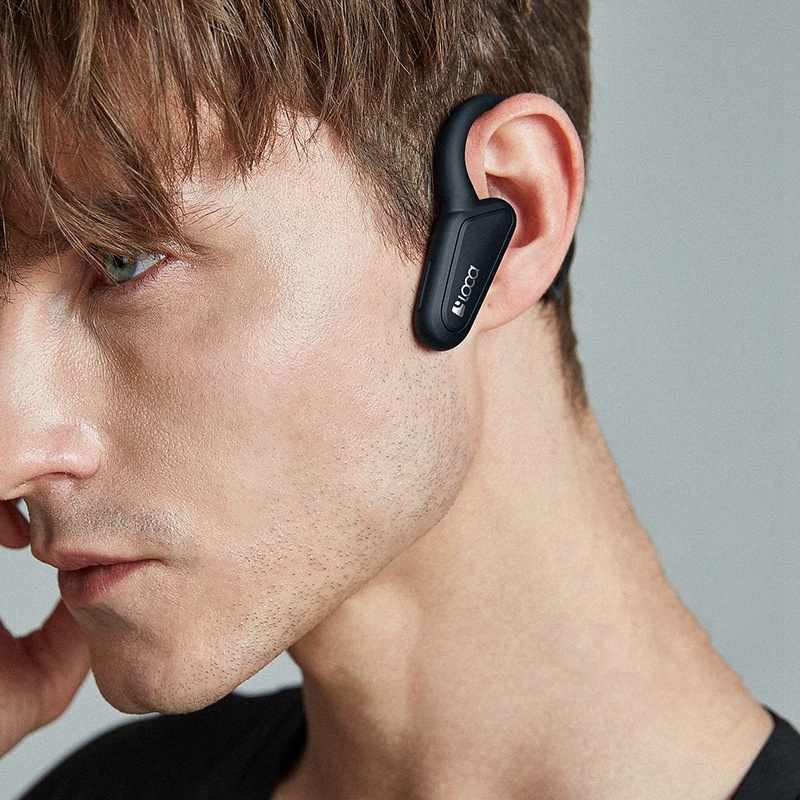 LOCA Z2 Bone Conduction Bluetooth Headset, Ipx4 Waterproof Wireless Bluetooth Headset for Running, Traveling