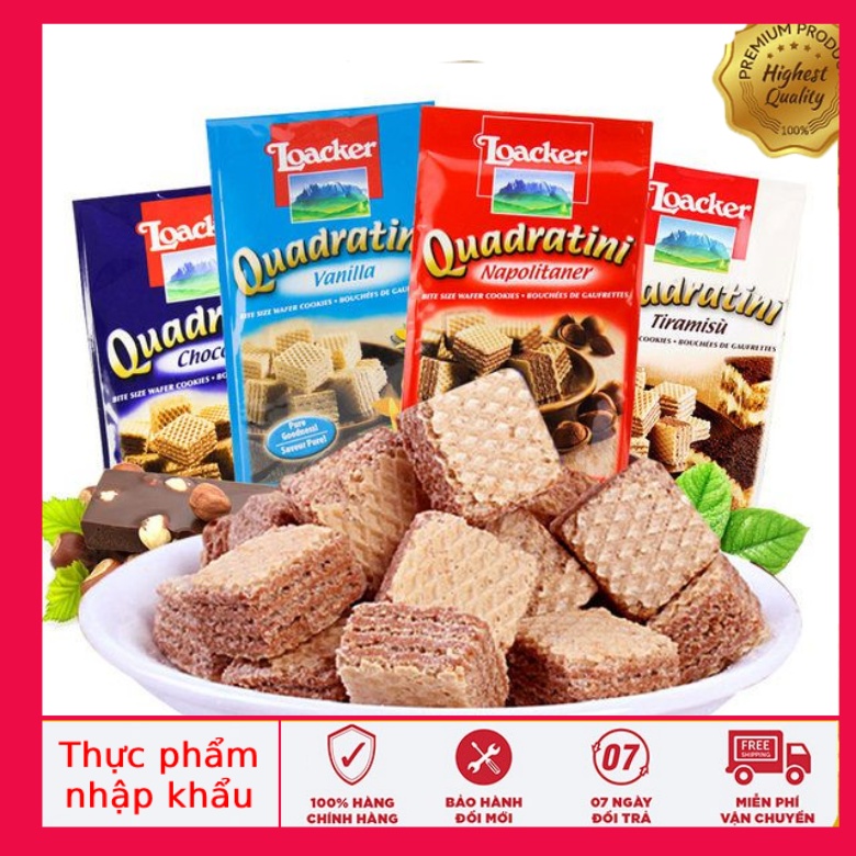 Bánh Xốp Quadratini Loacker 125g