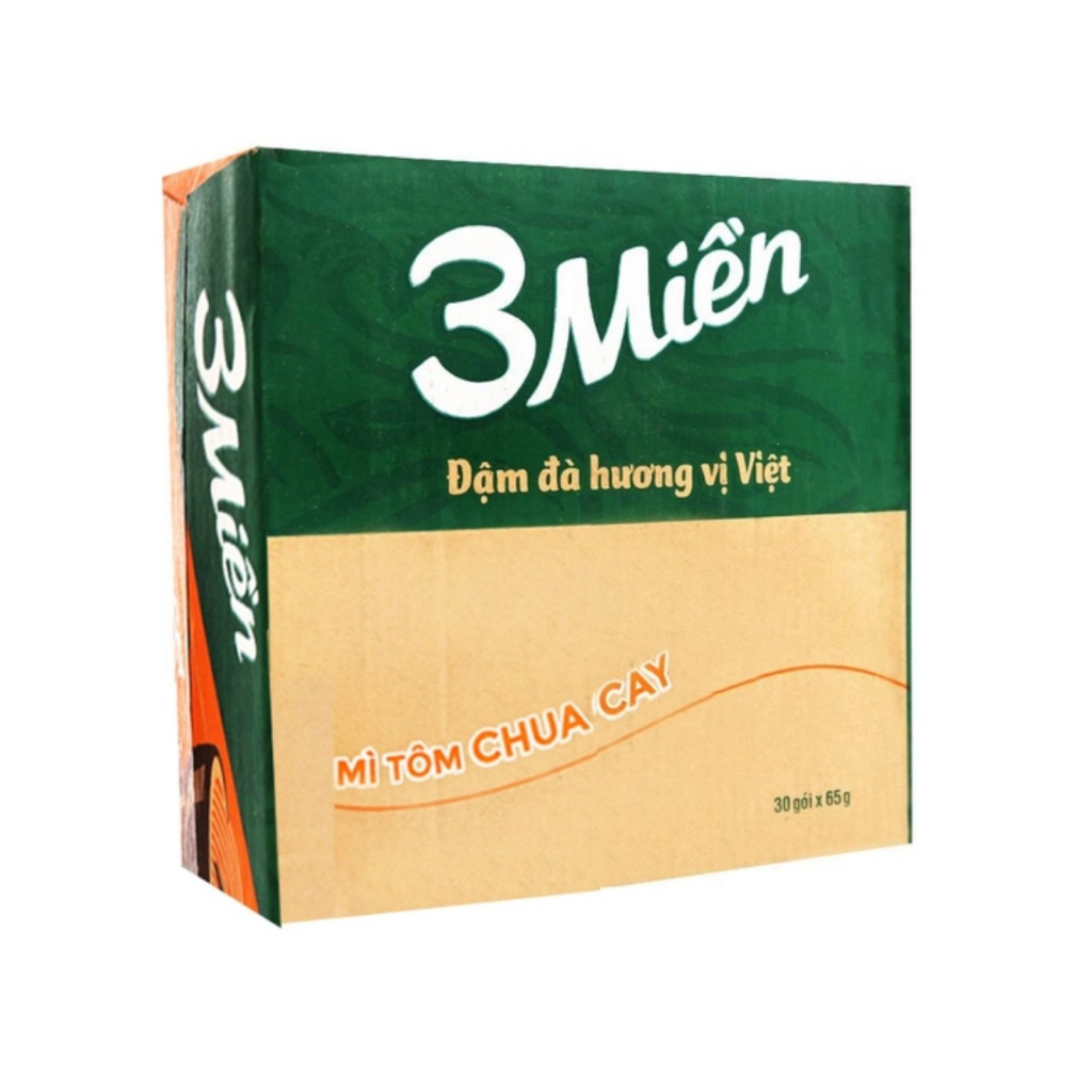 Mì 3 miền 65g thùng 30 gói