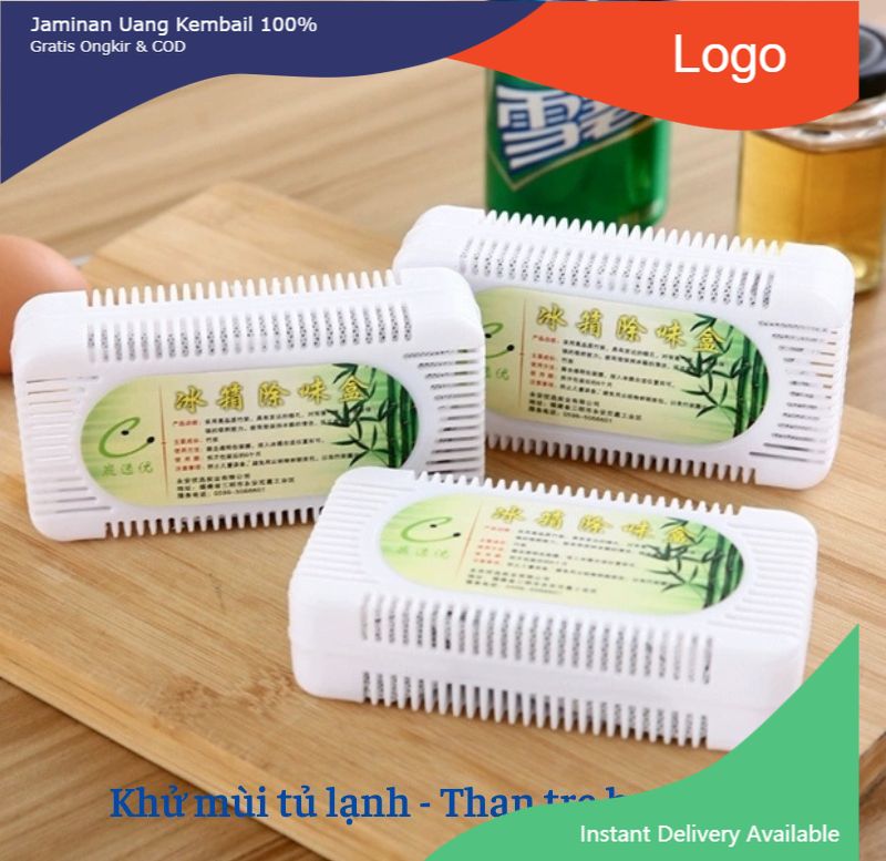 Hộp khử mùi tủ lạnh than hoạt tính kháng khuẩn - khử mùi hôi tanh trong tủ lạnh oto bằng than tre hoạt tính