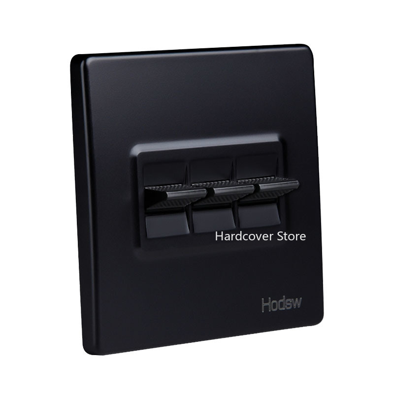【TopazTrove】High Quality 86 Retro Black Lever Wall Lamp Toggle Switch 1-4 Gang Single Dual Control 2 Way Light Switch 10A220V. 