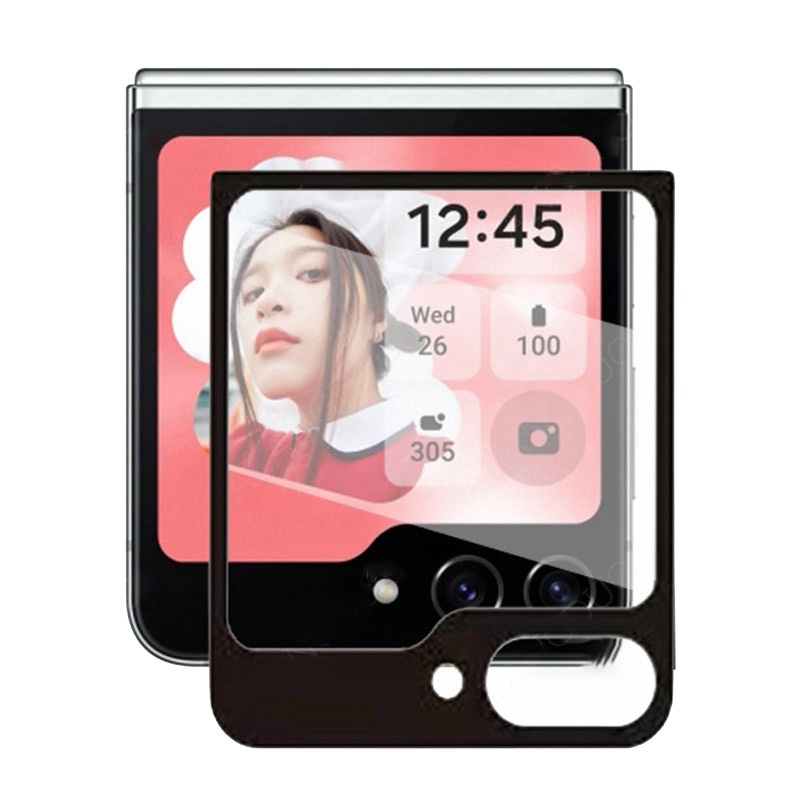 Back Tempered Glass For Samsung Galaxy Z Flip 5 Full Cover Rear Camera Lens Screen Protector Z Flip5 Protective Glass