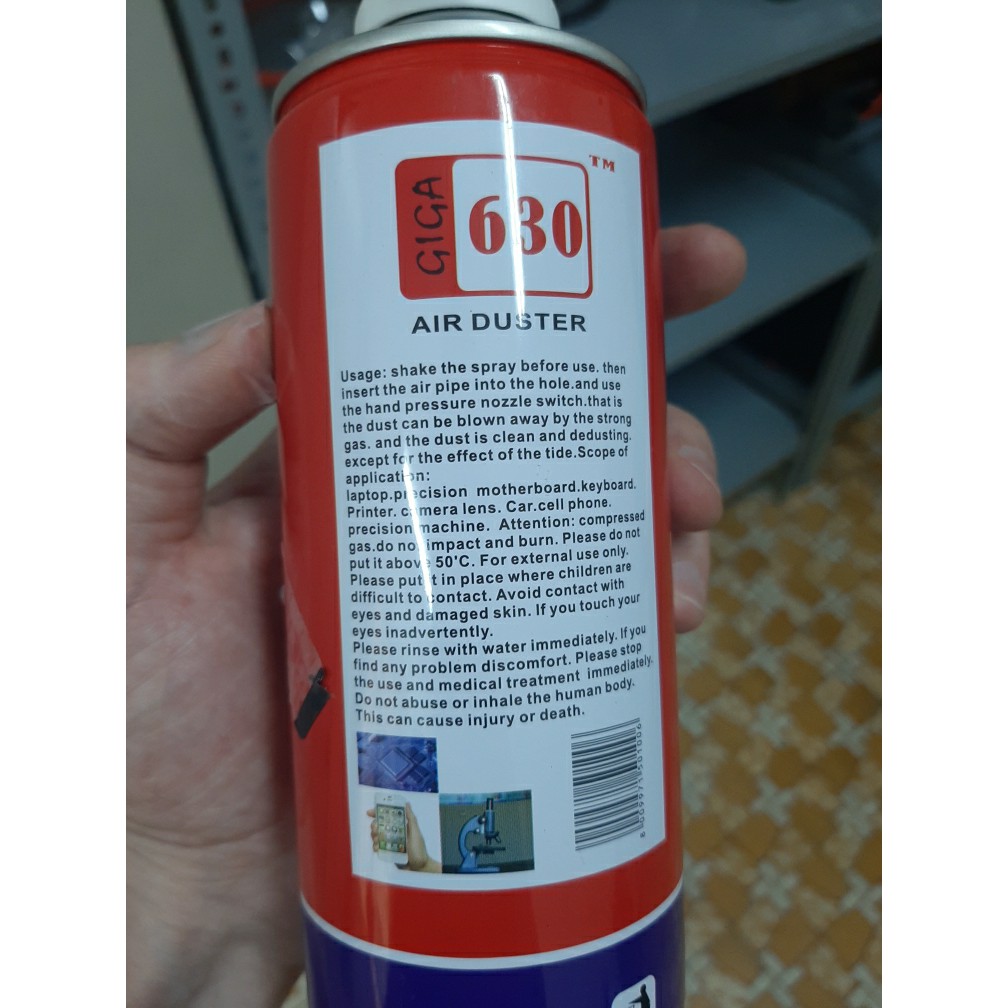 [HCM]Bình xịt bụi khí nén Air duster vệ sinh máy tính
