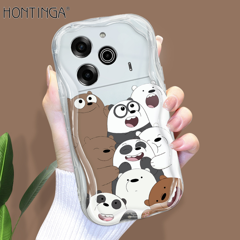 Hontinga%20for%20Tecno%20Pova%206%20Pro%205G%20Back%20Cover%20Cute%20Bears%20Phone%20Case%20Cream%20Texture%20Wavy%20Edge%20Soft%20Mobile%20Cover%20-%20Image%202