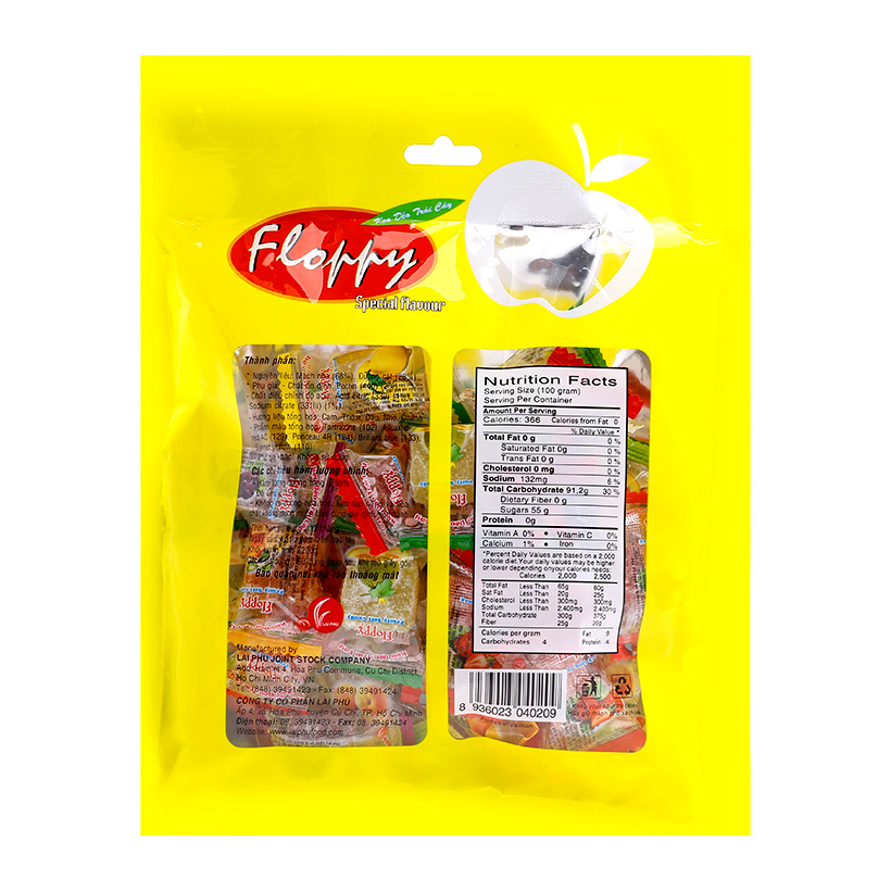 Kẹo Dẻo Floppy Vị Trái Cây 200G