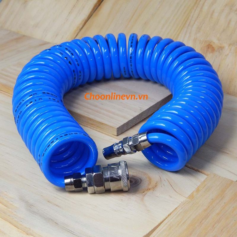 Dây xoắn hơi khí nén, dây dẫn khí lò xo 6m, 9m, 12m - hàng nhập khẩu
