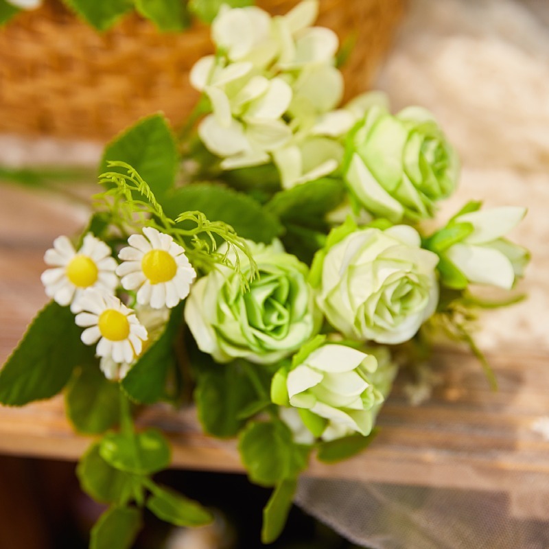 Rose Chamomile Combination Flower Soft Rose Artificial Flower