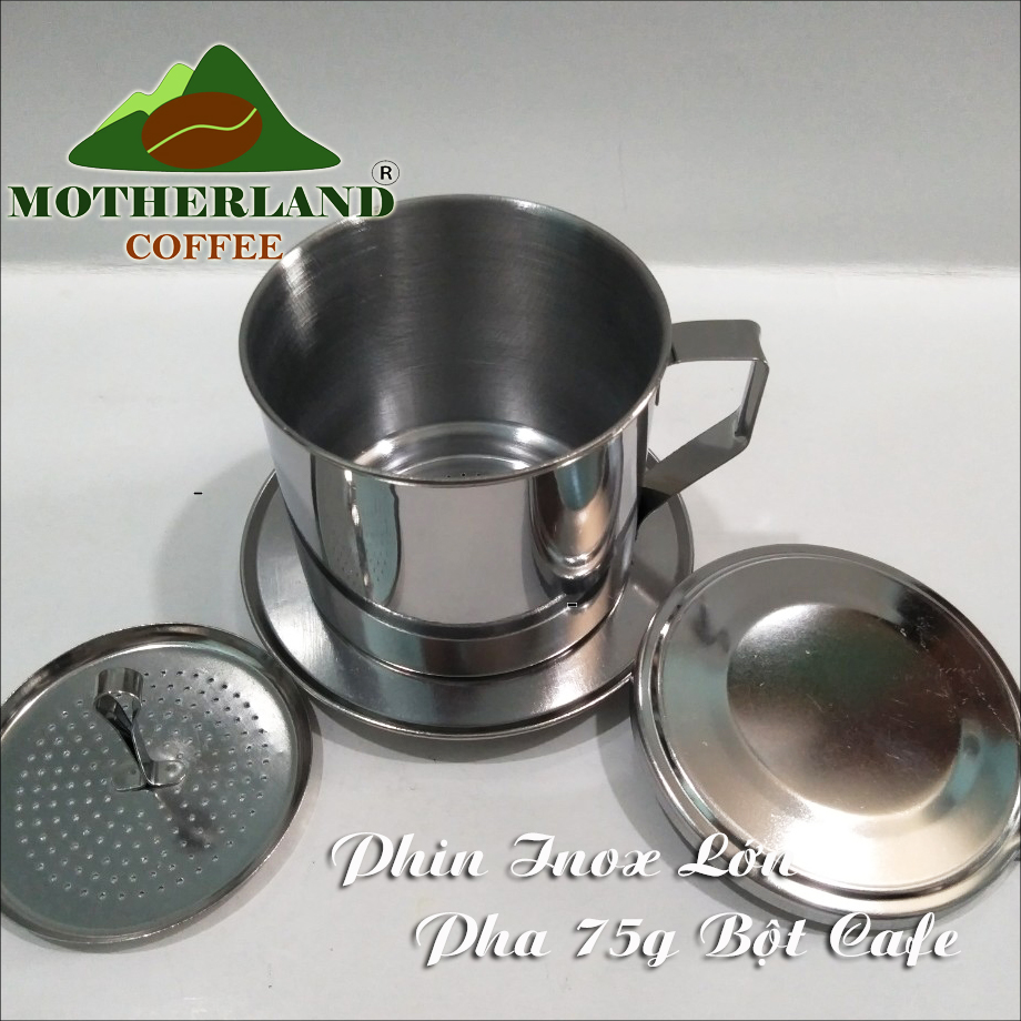 Phin Pha Cà Phê Inox Cỡ Lớn 3 Người Uống Chứa 75g Bột Cafe (Phin 9)