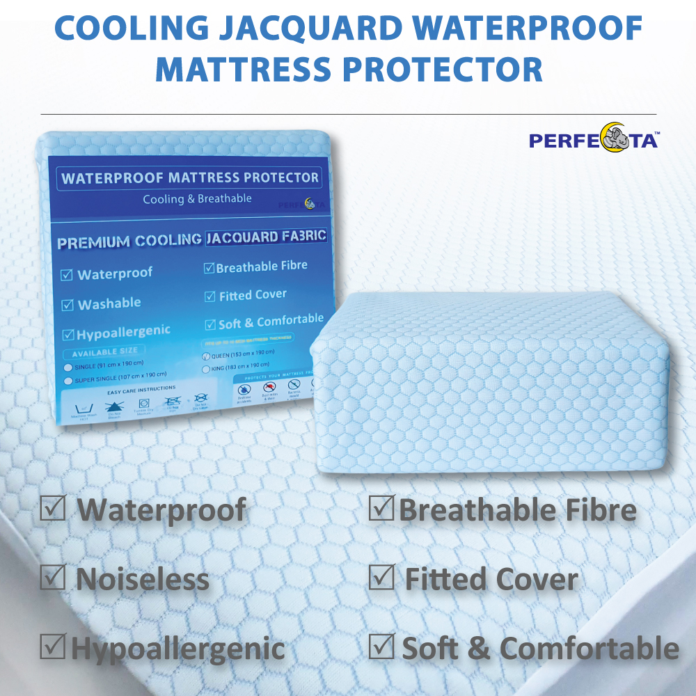 jacquard mattress protector