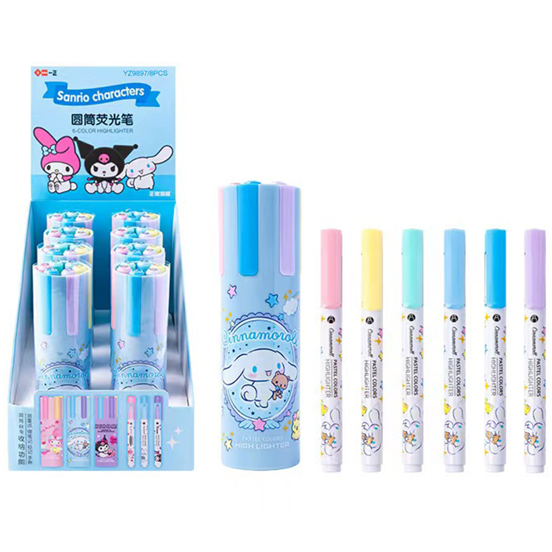3%20Styles%20Cute%20Sanrio%20Highlighter%20Pen%20Set%20Mymelody%20Kuromi%20Cinnamoroll%20Markers%20Stationery%20Multifunction%20Highlighters%20With%20Stamp%20-%20Image%204
