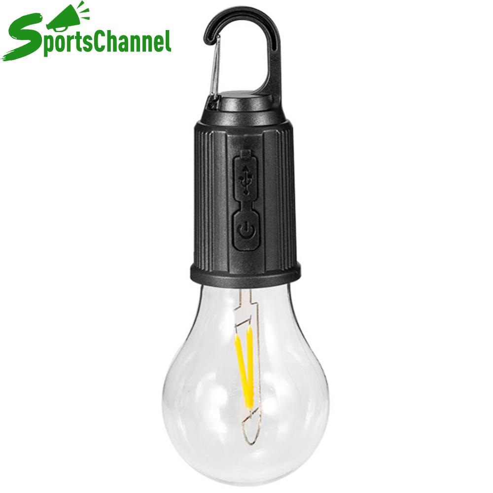 Hanging Flashlight with Hook Camping Lantern 600mAh Portable Camping Light Type C Charging Waterproof for Hiking Fishing
