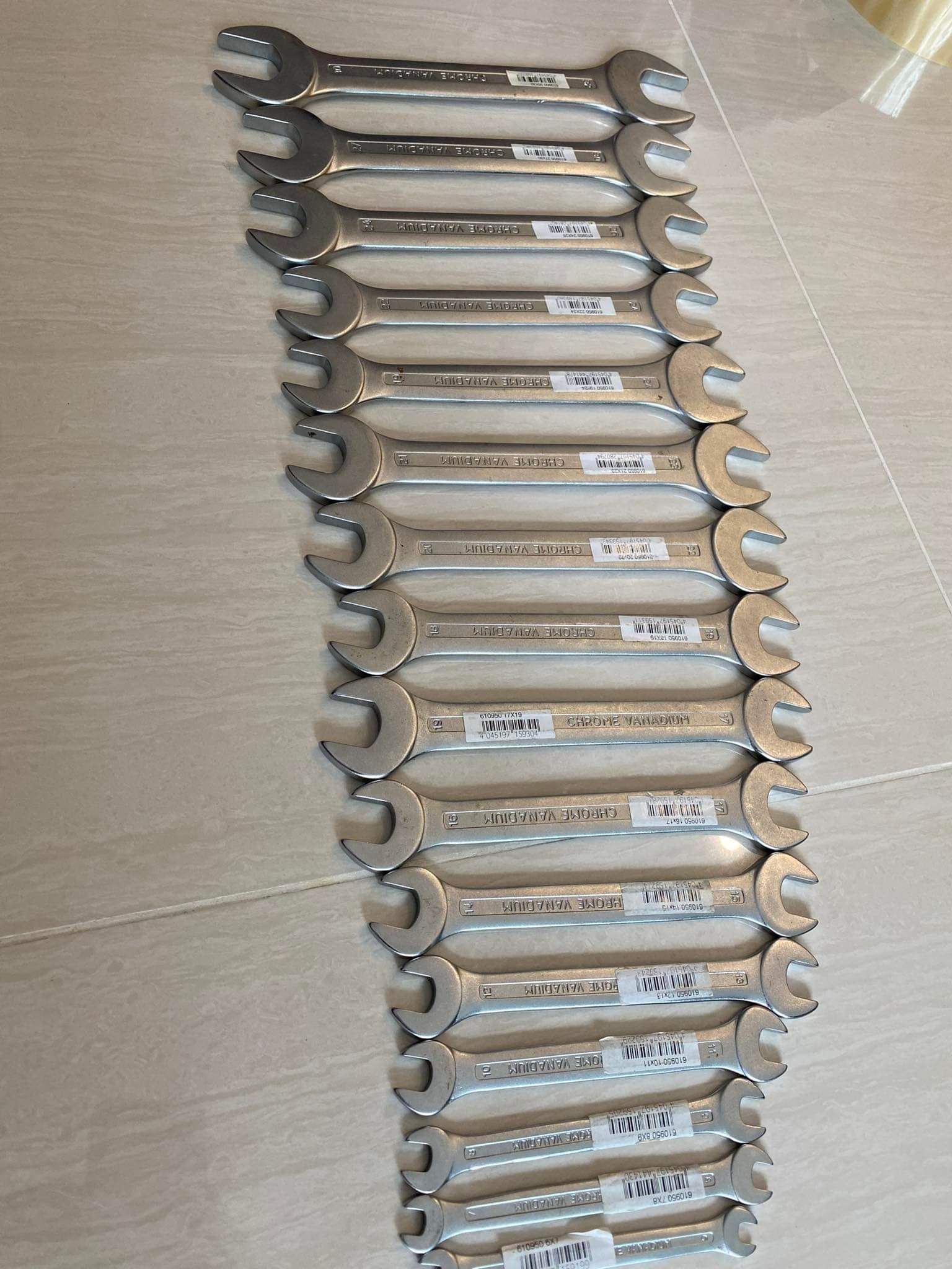 (THANH LÝ)BỘ 16 CỜ LÊ 2 ĐẦU MIỆNG HOLEX-HOFFMANN (ĐỨC) MÃ 610950
