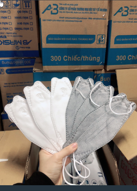 Khẩu trang kf94 thùng 300 cái - khẩu trang kf94