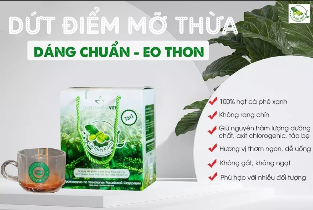 [TEM ĐIỆN TỬ-CHÍNH HÃNG] Cà Phê Xanh Kháng Mỡ Hỗ Trợ Giảm Cân Hiệu Quả (Hộp 30 gói)
