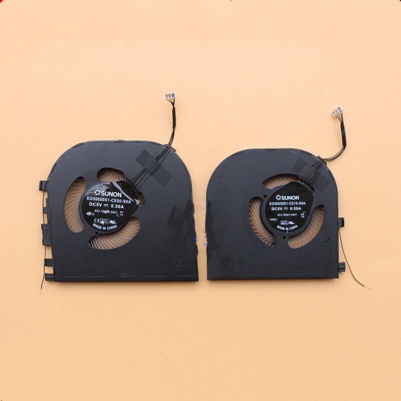 New original laptop cpugpu cooling fan for lenovo thinkpad x1 extreme 2nd p1 gen 2 02xr044 eg50050s1-ce00-s9a eg50050s1-ce10-s9a cooling fans