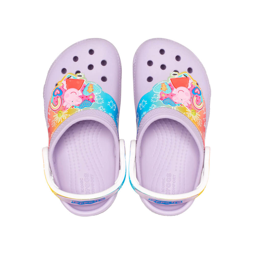 Giày Clog Trẻ em Crocs Toddler Peppa Pig Funlab Lavender - 207915-530