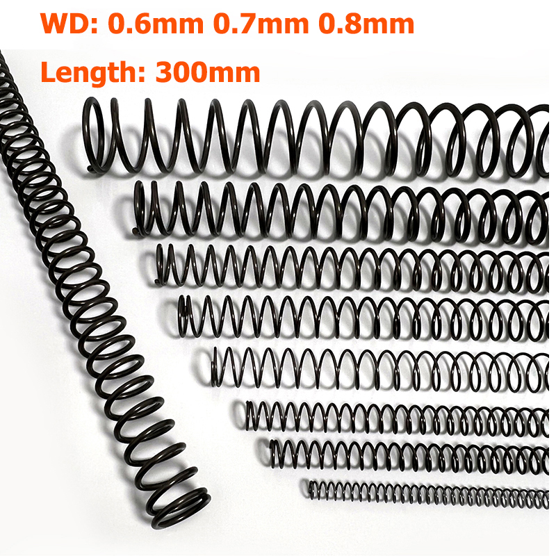 Return Pressure Spring 2PCS Length 300mm Pressure Spring 65Manganese Steel Compression Springs ...