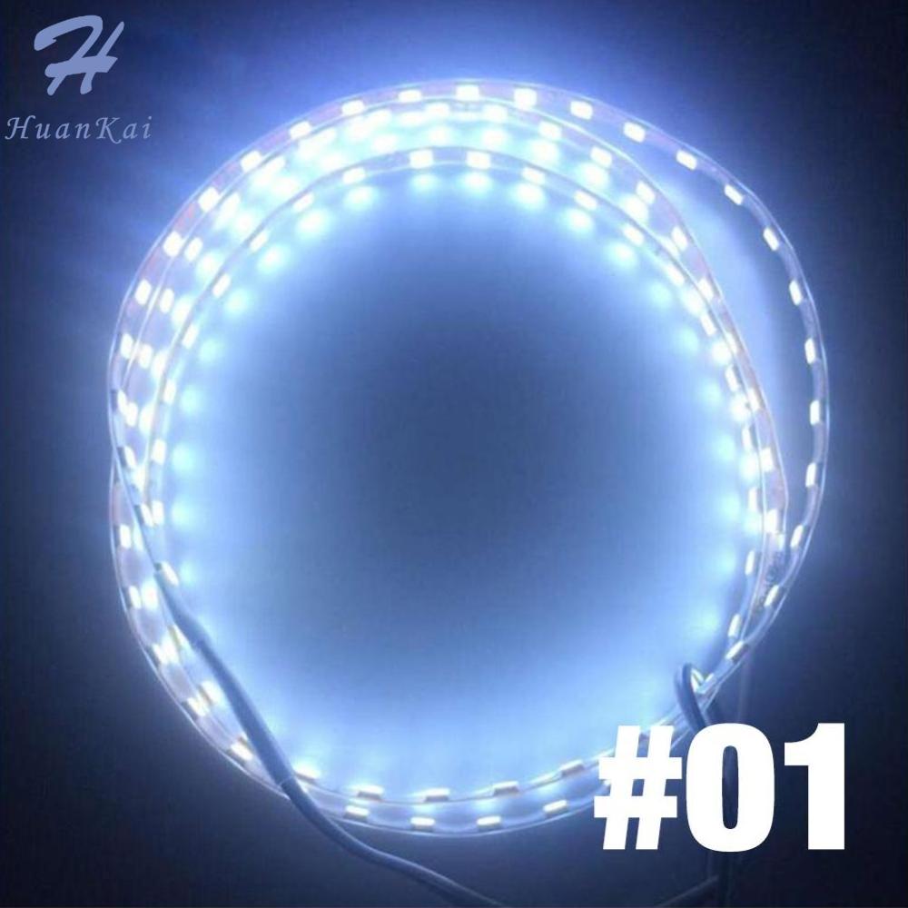 1Pc 45cm LED Strip Light SMD 3528 Flexible Tape Rope Stripe Ray Tape Lamp Car Interior Atmosphere Lights 12V