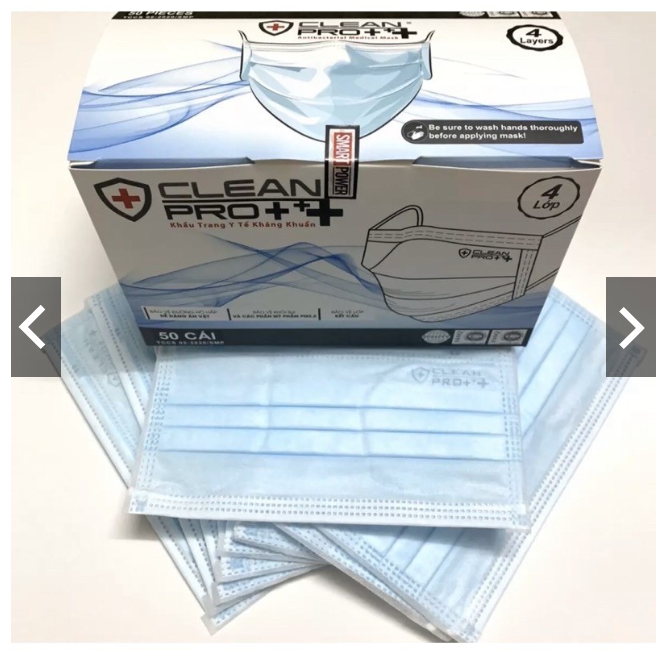 KHẨU TRANG Y TẾ CLEAN PRO 50 PCS