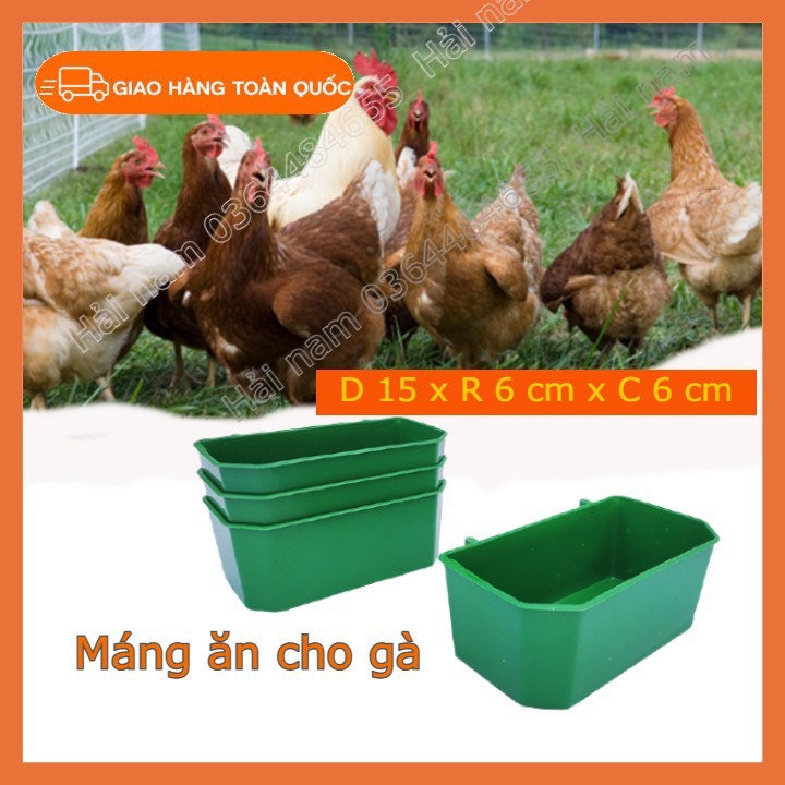 Máng đựng thức ăn cho gà, chim bồ câu, máng ăn cho chim
