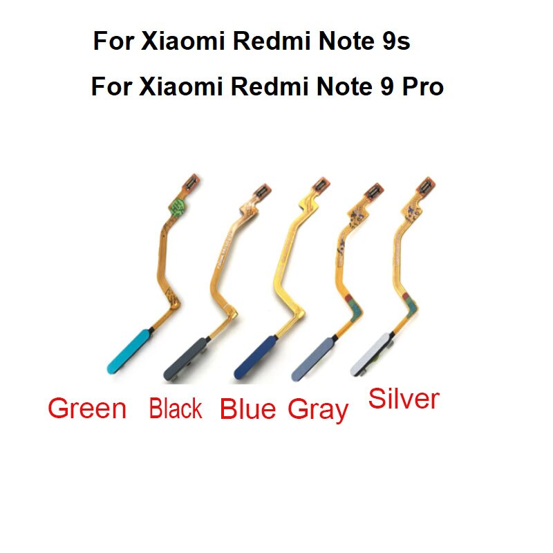 New For Suitable For Xiaomi Redmi Note 9 Pro Fingerprint Sensor Touch ID Scanner Rion Connector Home Button Menu Flex Note 9S 4G