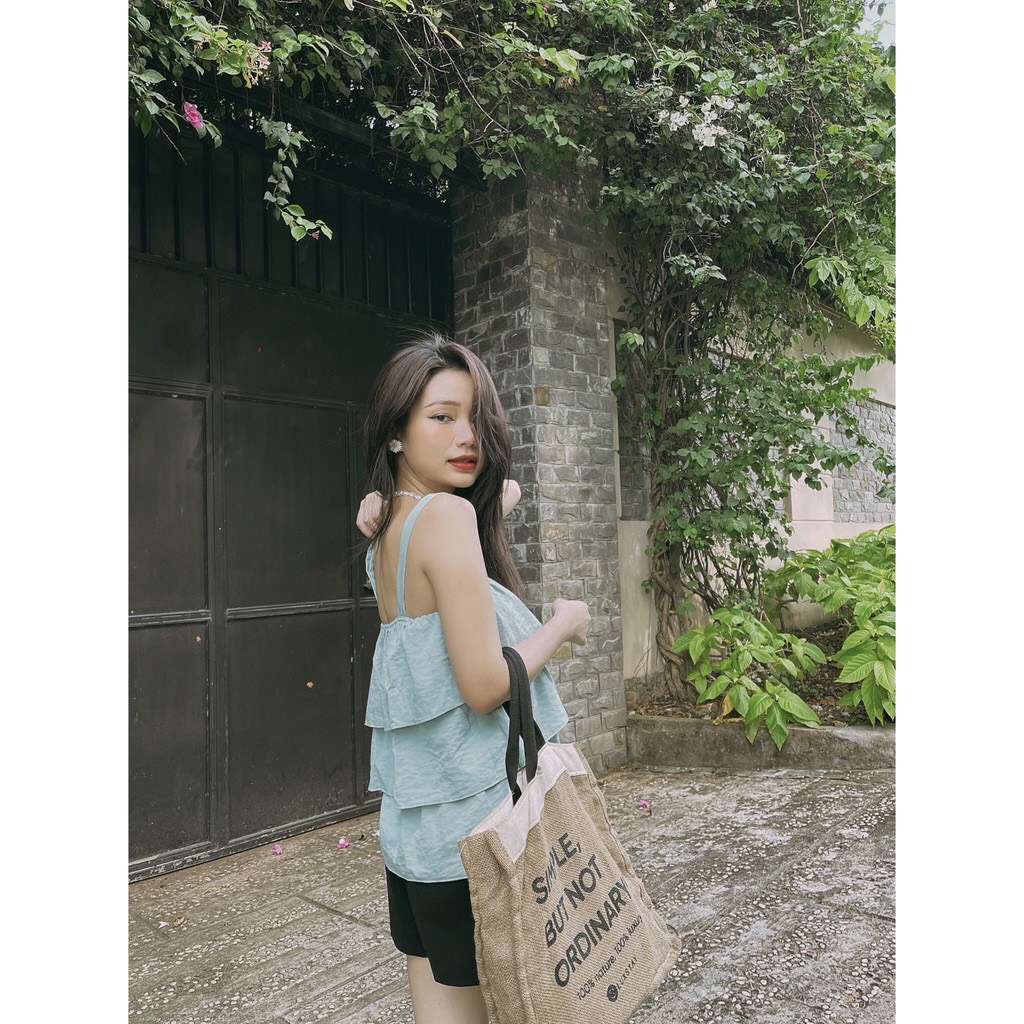 YU CHERRY | Áo nữ  Linen Layer Cami Top YA367