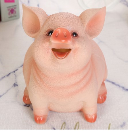 【In Stock】Pig Piggy Bank Child Piggy Bank Household Items Children Toys Money Boxes Cartoon Pig Shaped Birthday Gift Coins Storage Box