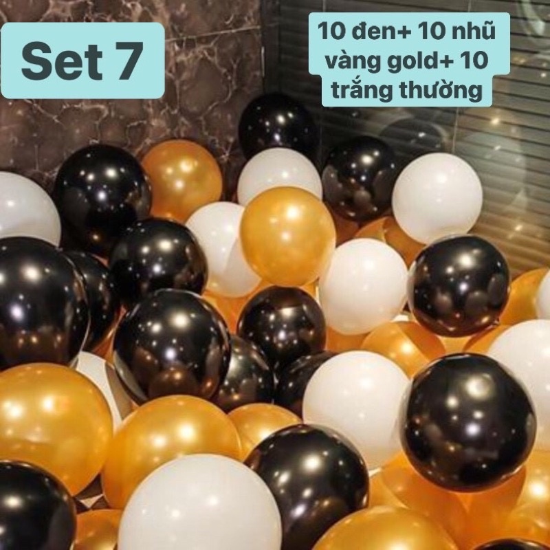Mix bóng bay các màu