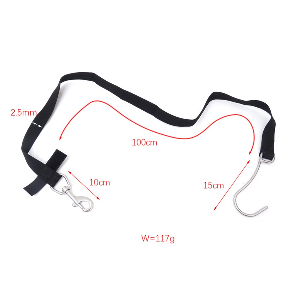 Scuba Diving Single Reef Hook With Webbing Safety Gear Diving Ocean Current Fixation Cords