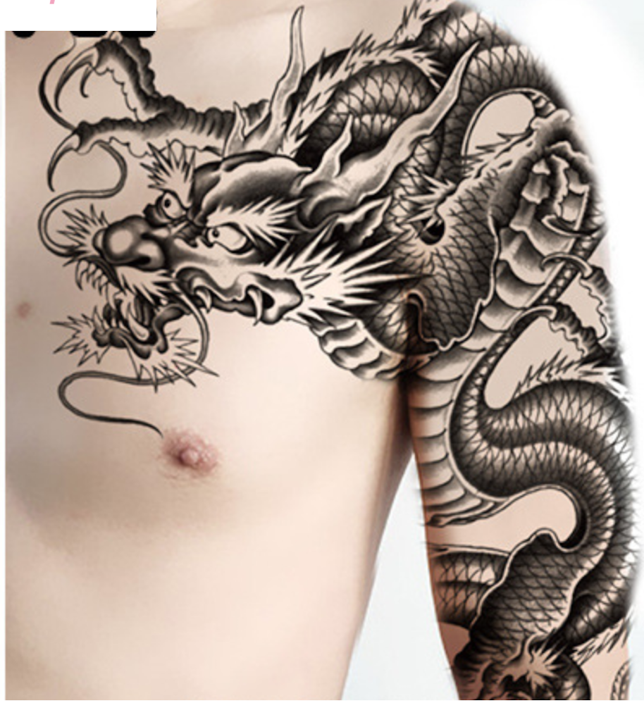 [HCM]Hình xăm dán tattoo bả vai 24x34cm