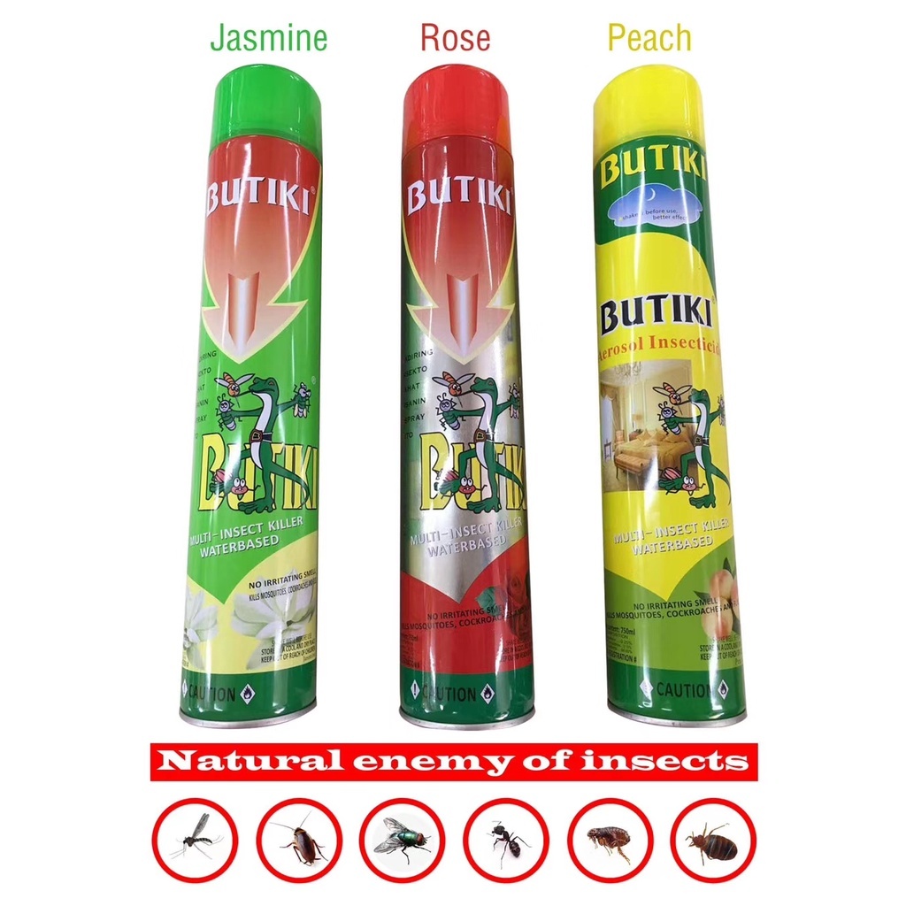 BUTIKI Insecticide Spray Aerosol Insect Spray Mosquito Killer 750ml