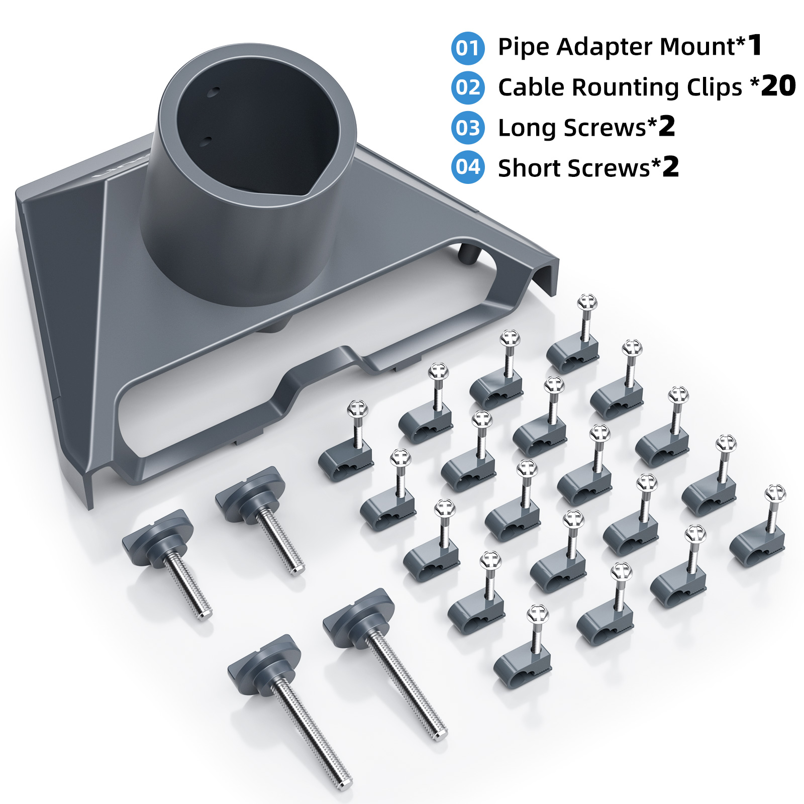 FOKEN Starlink Gen 3 Pipe Adapter Pole Mount Aluminum Alloy Bracket for ...