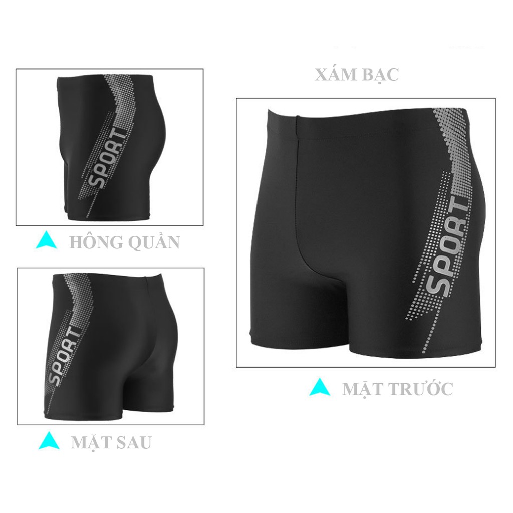(S.A.L.E S.Ố.C) Quần bơi nam dáng đùi SHORT SPORT co giãn 4 chiều