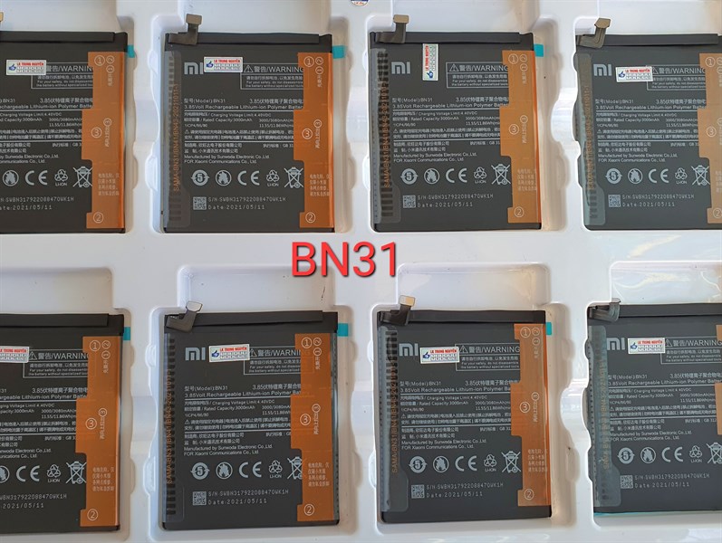 Pin Xiaomi Mi 5X/Mi A1/Note 5A/BN31 Zin Hãng