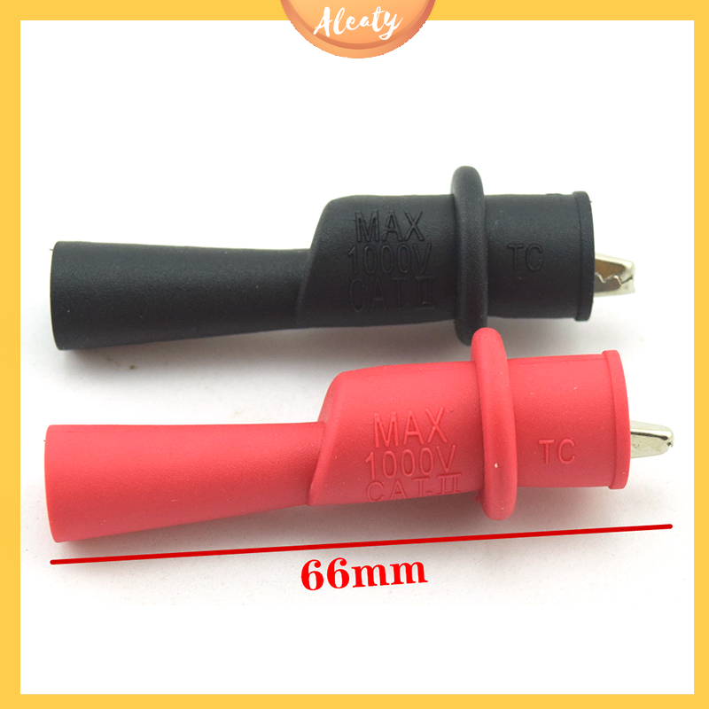 Aleaty💝 1 cặp kẹp cá sấu vạn năng Phụ Kiện thông dụng kẹp tụ điện kẹp kiểm tra đầu dò vạn năng kiểm tra không phá hủy kẹp kiểm tra điện kiểm tra cá sấu