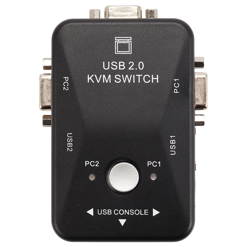 Usb kvm switch switcher 2 port vga svga switch box usb 2.0 mouse keyboard 1920x1440 switch box
