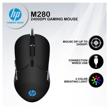 (BH12T) Chuột Máy Vi Tính Mouse Hp Gaming M280 Nguồn Usb Led